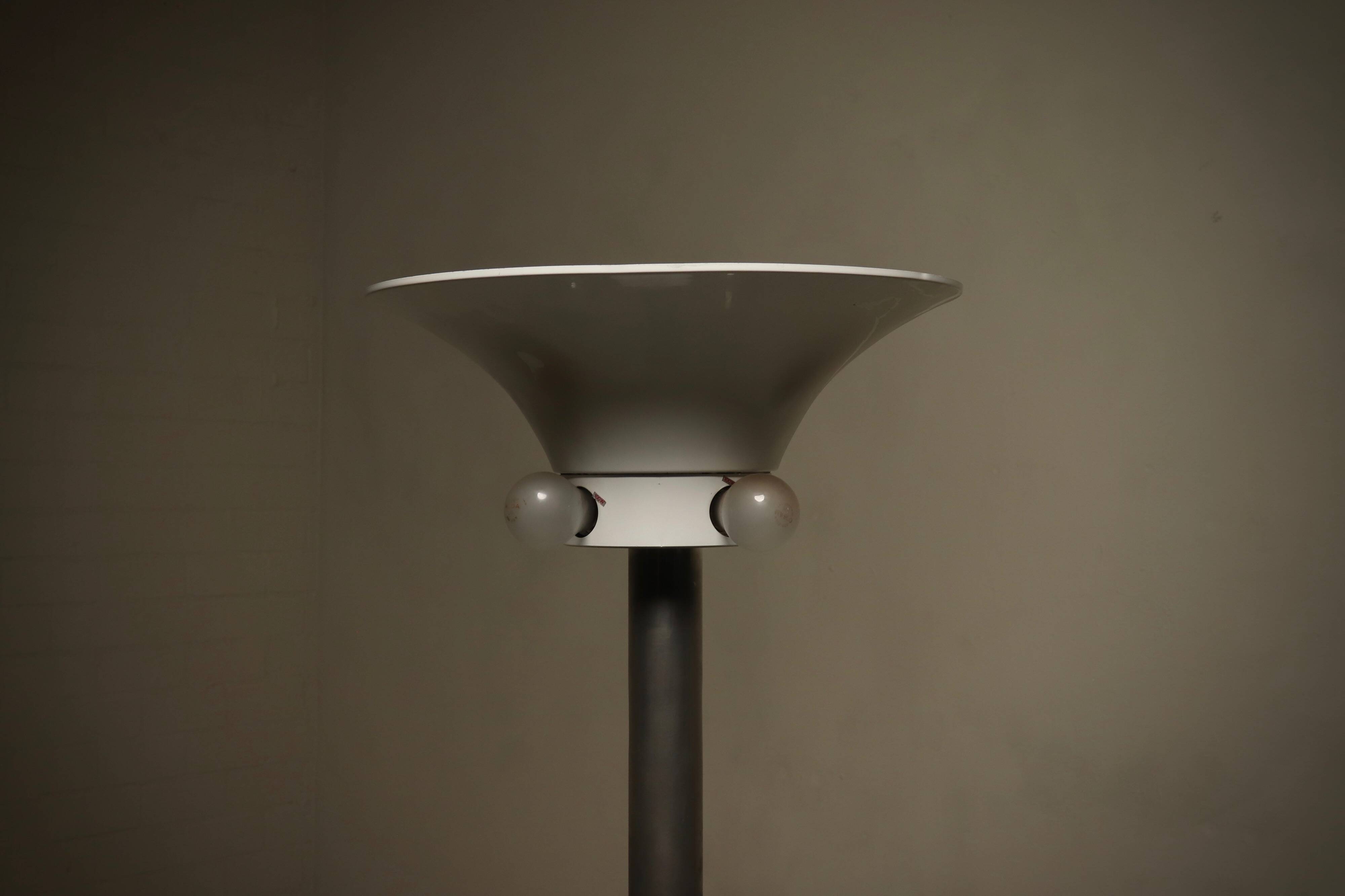 Rare Large Tin Floor Lamp by Harald Buchrucker 1960s