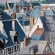 Oil on canvas "the roofs of old tours" by c.grange