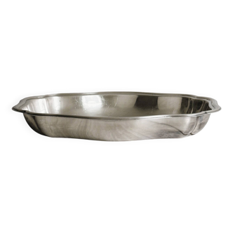 Shiny metal dish