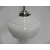 Suspension Deco with white glass sphere