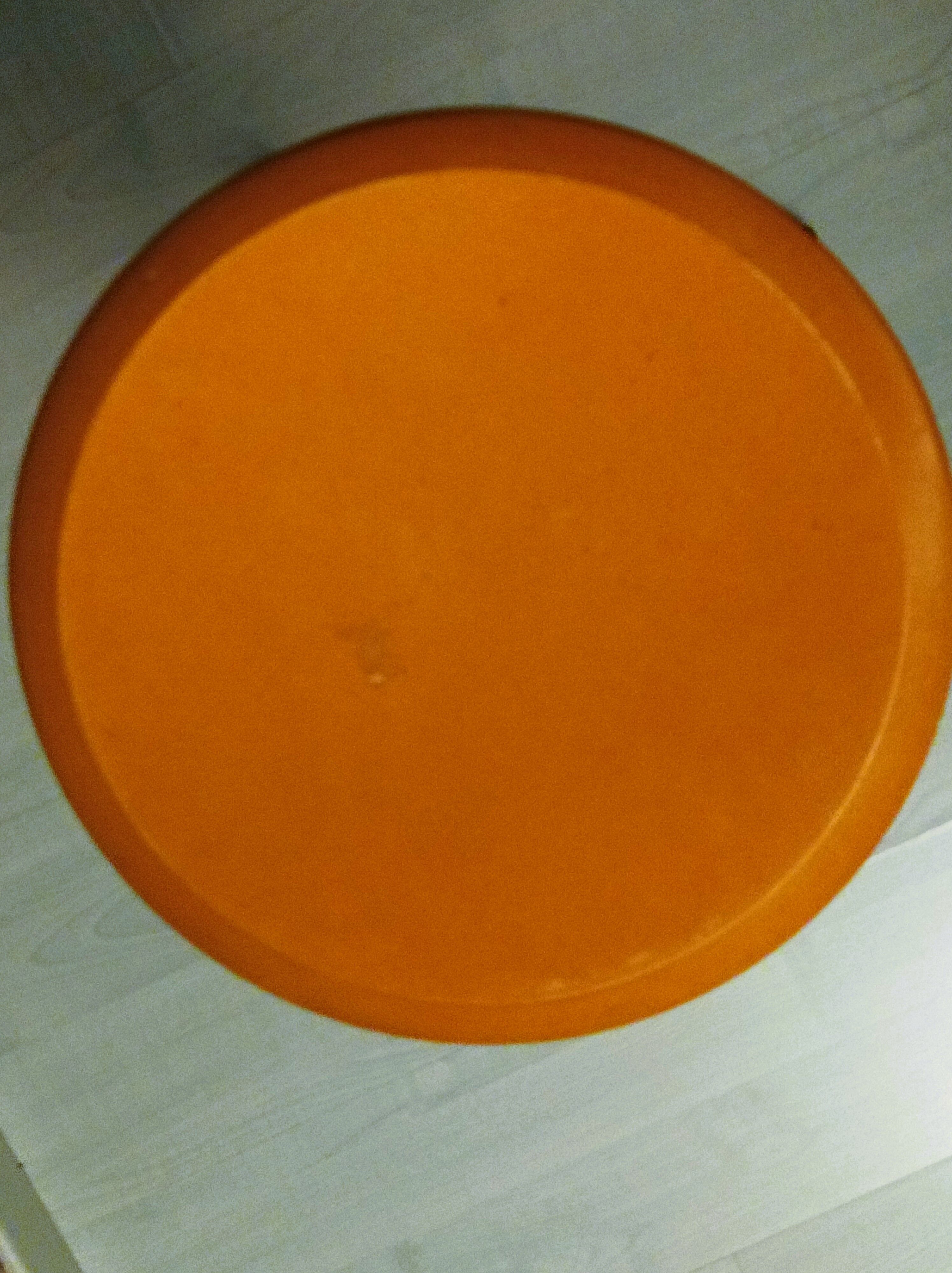Orange screw stool