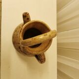 Stoneware ceramic pitcher