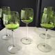 5 Alsace white wine glasses with engraved decoration