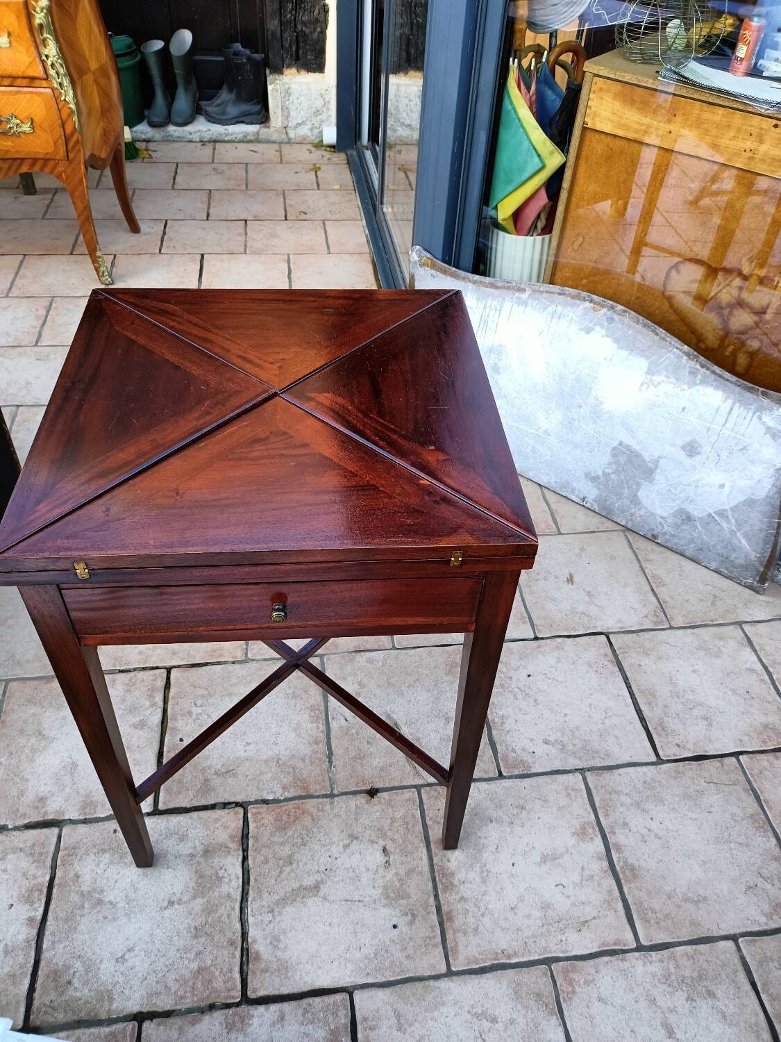 Antique Louis XVI style games table