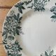 Set of 5 antique deep plates "Terre de Fer"