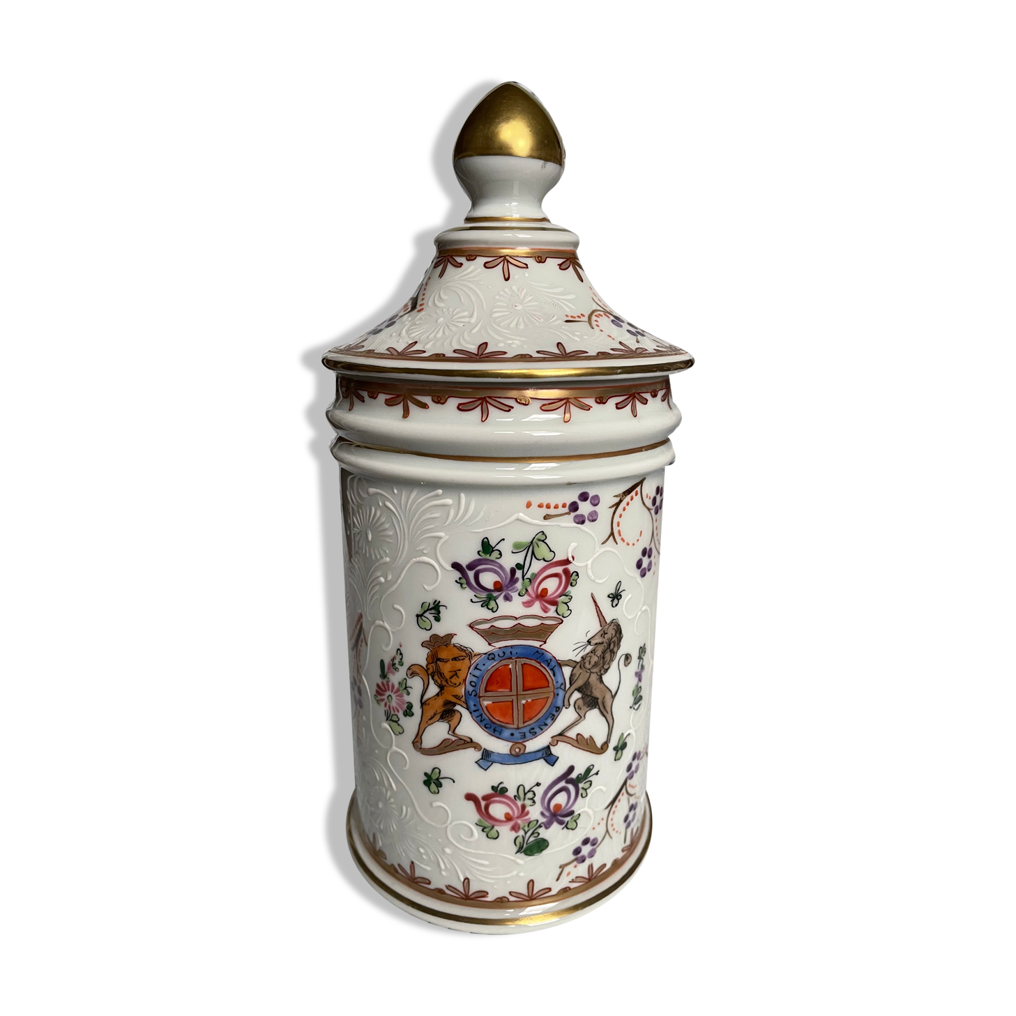 Twentieth century Paris porcelain pharmacy pot