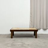 Herbarium ceramic coffee table, circa 1960