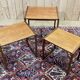 Set of 3 teak nesting tables from the GPlan brand from the 1970s
