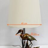 Brass table lamp, "the heron" – 1970