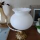 white opaline ambient lamp retro chic art deco style