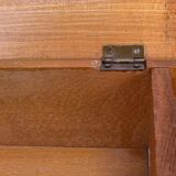 Old small stool - footrest with solid wood chest