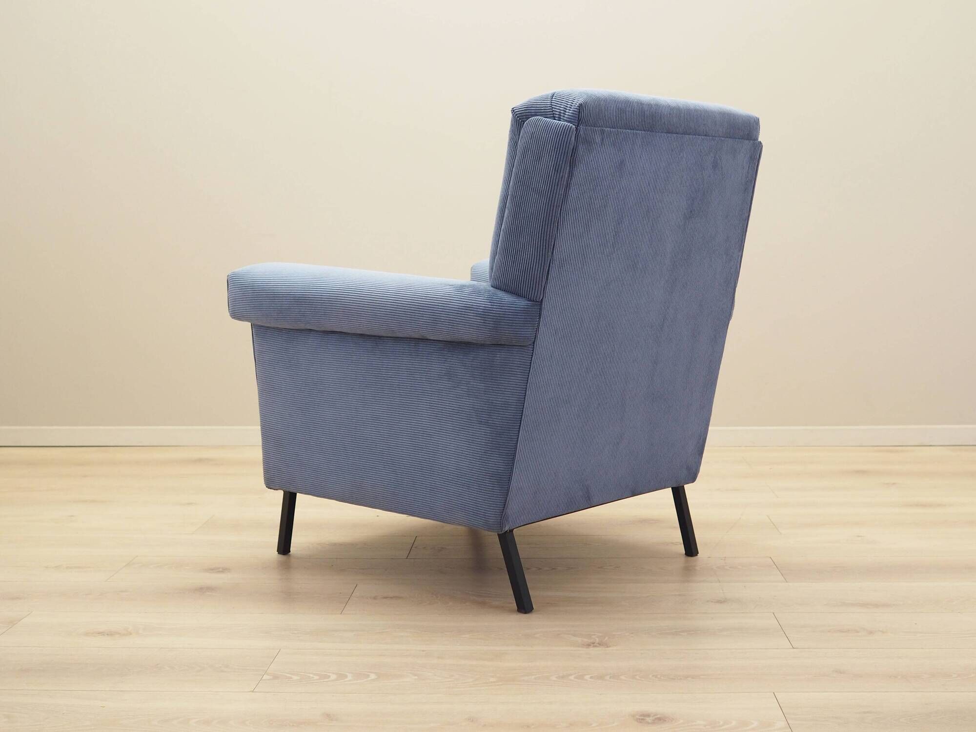 Blue armchair, Italian design, 1970s, production: Italy