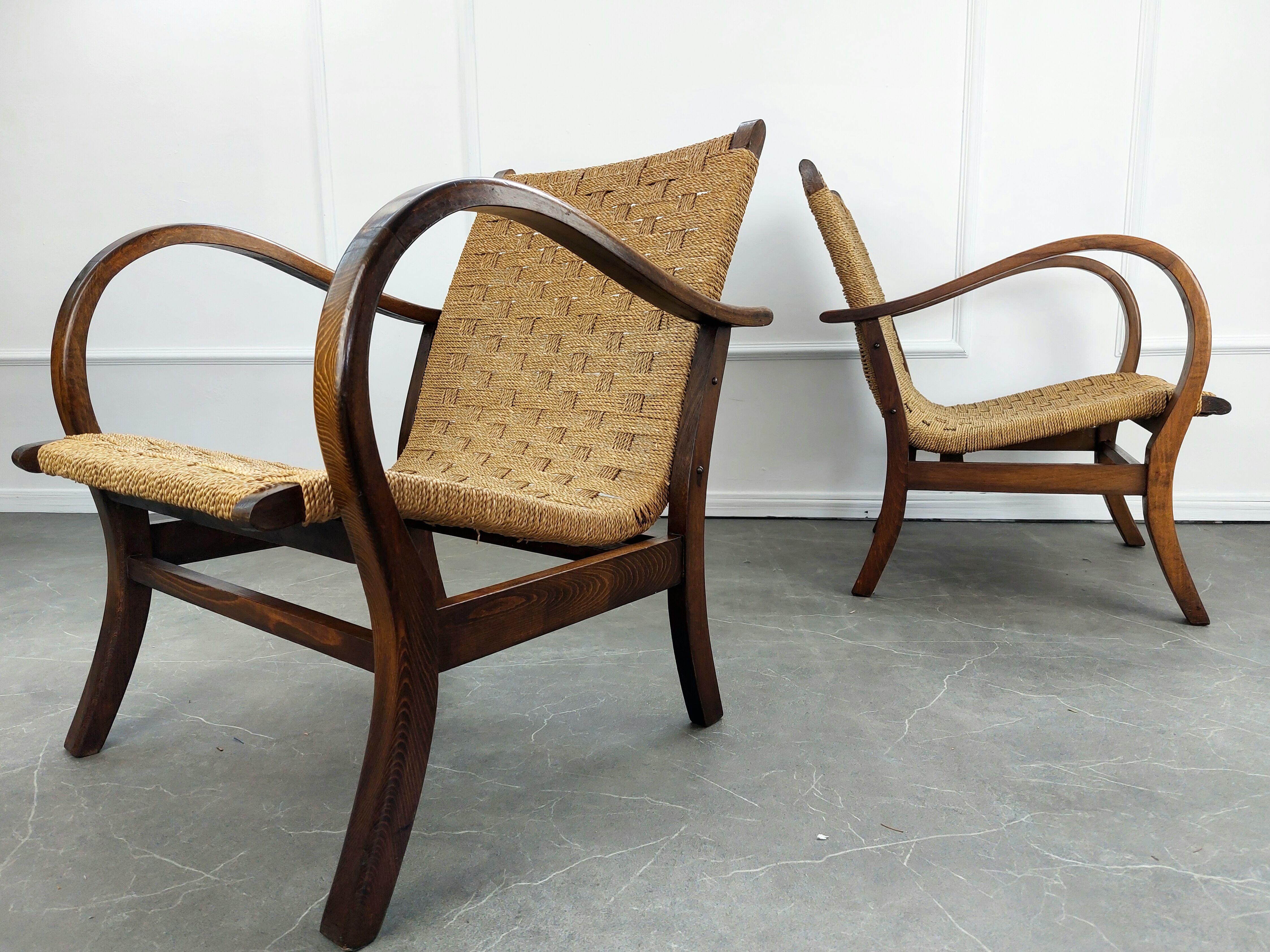 Pair of Bauhaus armchairs by Erich Dieckmann