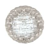 Round glass ceiling lamp, Eickmeier Leuchten, Germany 1970s.