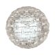 Round glass ceiling lamp, Eickmeier Leuchten, Germany 1970s.