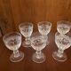 6 glasses in Bordeaux crystal Saint Louis model Trianon h 10.8 cm