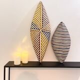 Bamiléké Shield S 50 cm in wood African wall decoration Zulu BBR