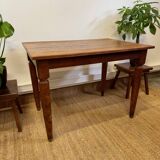 Antique solid wood bistro table