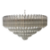 Contemporary clear quadriedro murano glass chandelier