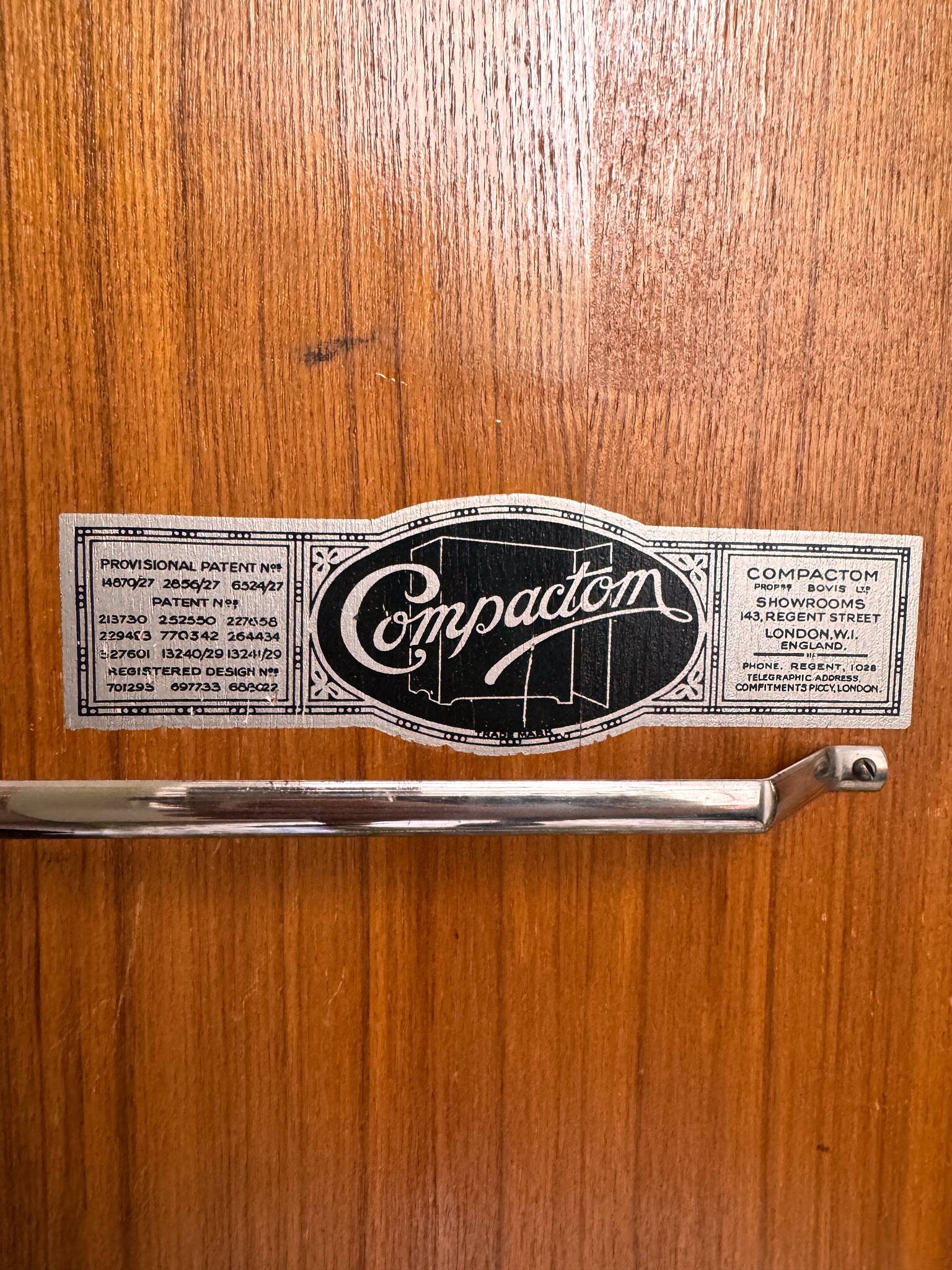Mr Art Deco English Wardrobe "Compactom" - Model KK - Years