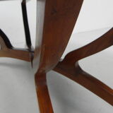 Moroccan brass tray table, ca 1950