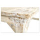 Antique table in patinated wood