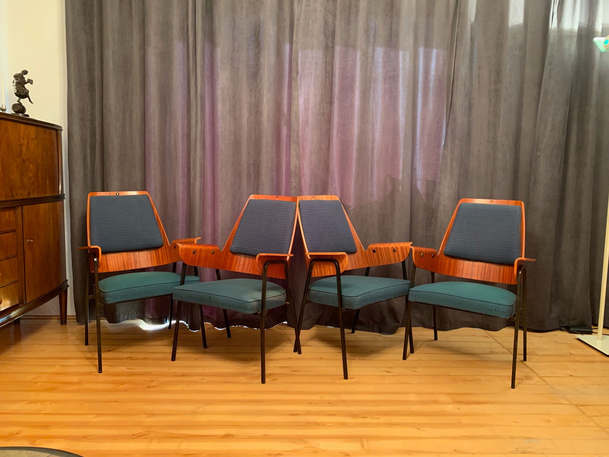 Set of four chairs, 1960s