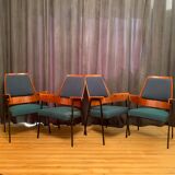 Ensemble de quatre chaises années 1960