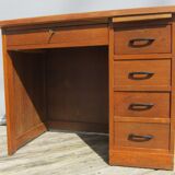 Student desk 1950 black bakelite handles