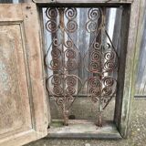 Old patinated teak door