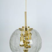 Sputnik Ball Chandelier by Doria, Germany, 1970s