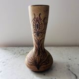 Vallauris stoneware vase signed