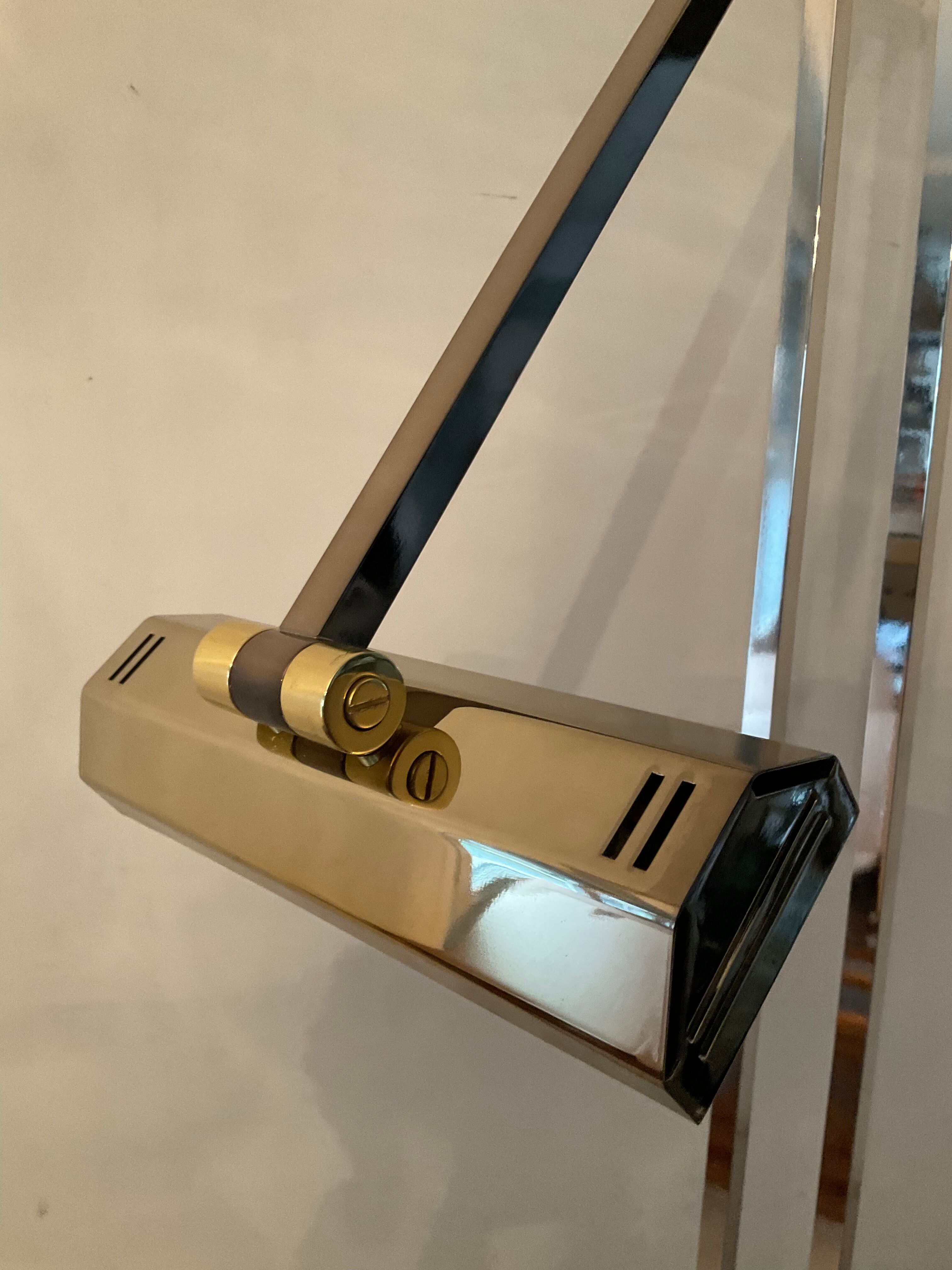 Deknudt brass floor lamp from the 70s