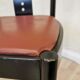 Vintage THONET Bentwood Dining Chair: Postmodern Brown Leather Seat