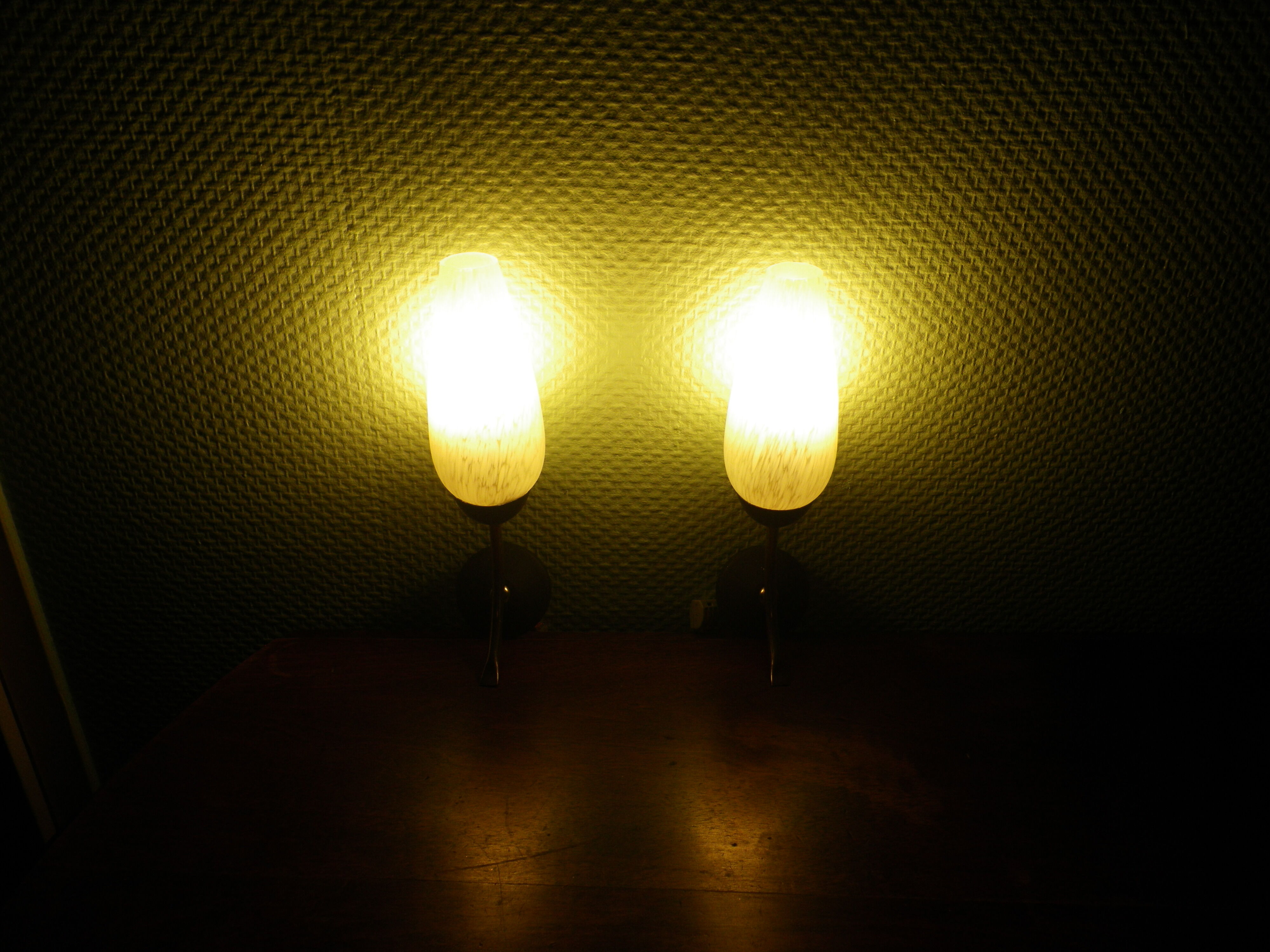 Two wall lights - 60s/70s