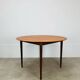Table ronde scandinave en teck, 1960