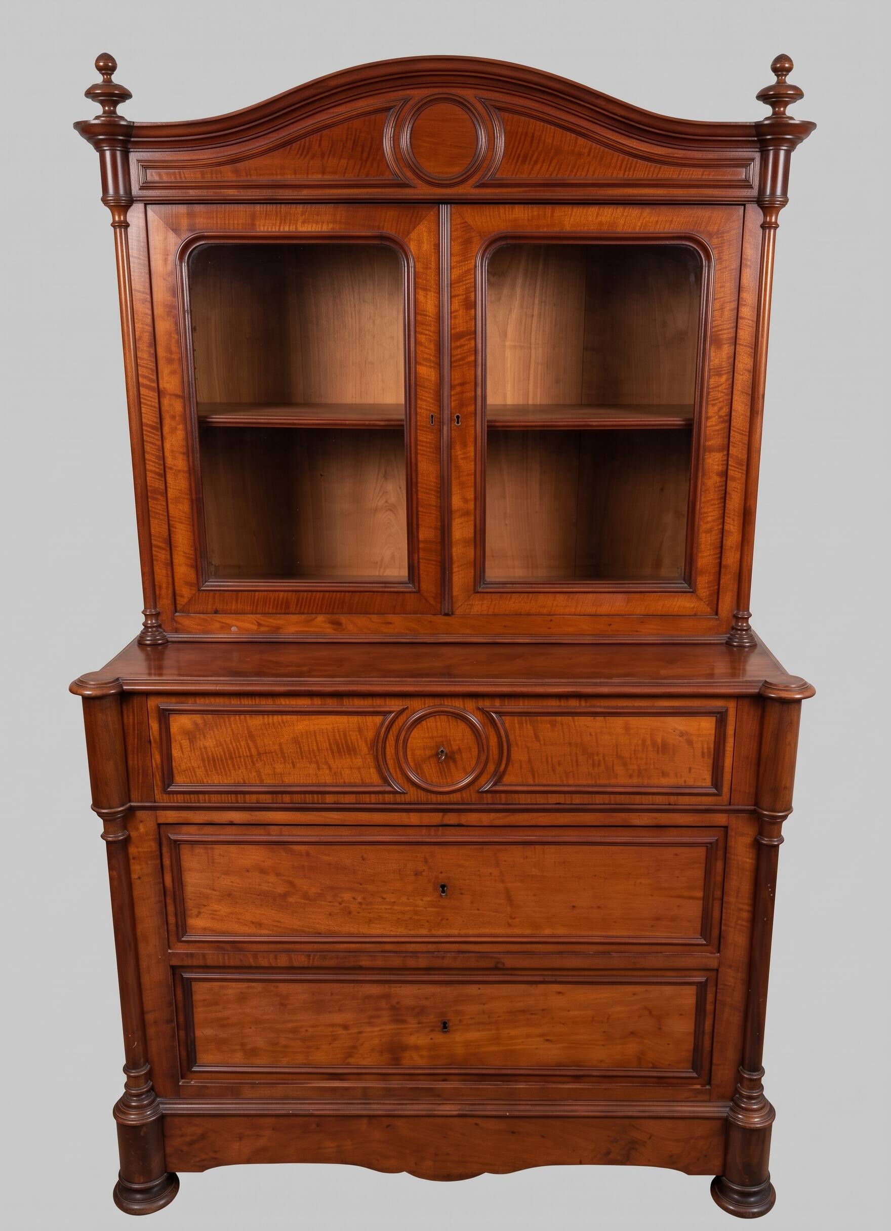 Louis Philippe XIX secretary bookcase in very good condition.