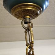 Antique gilded bronze chandelier with six arms, in Empire style.