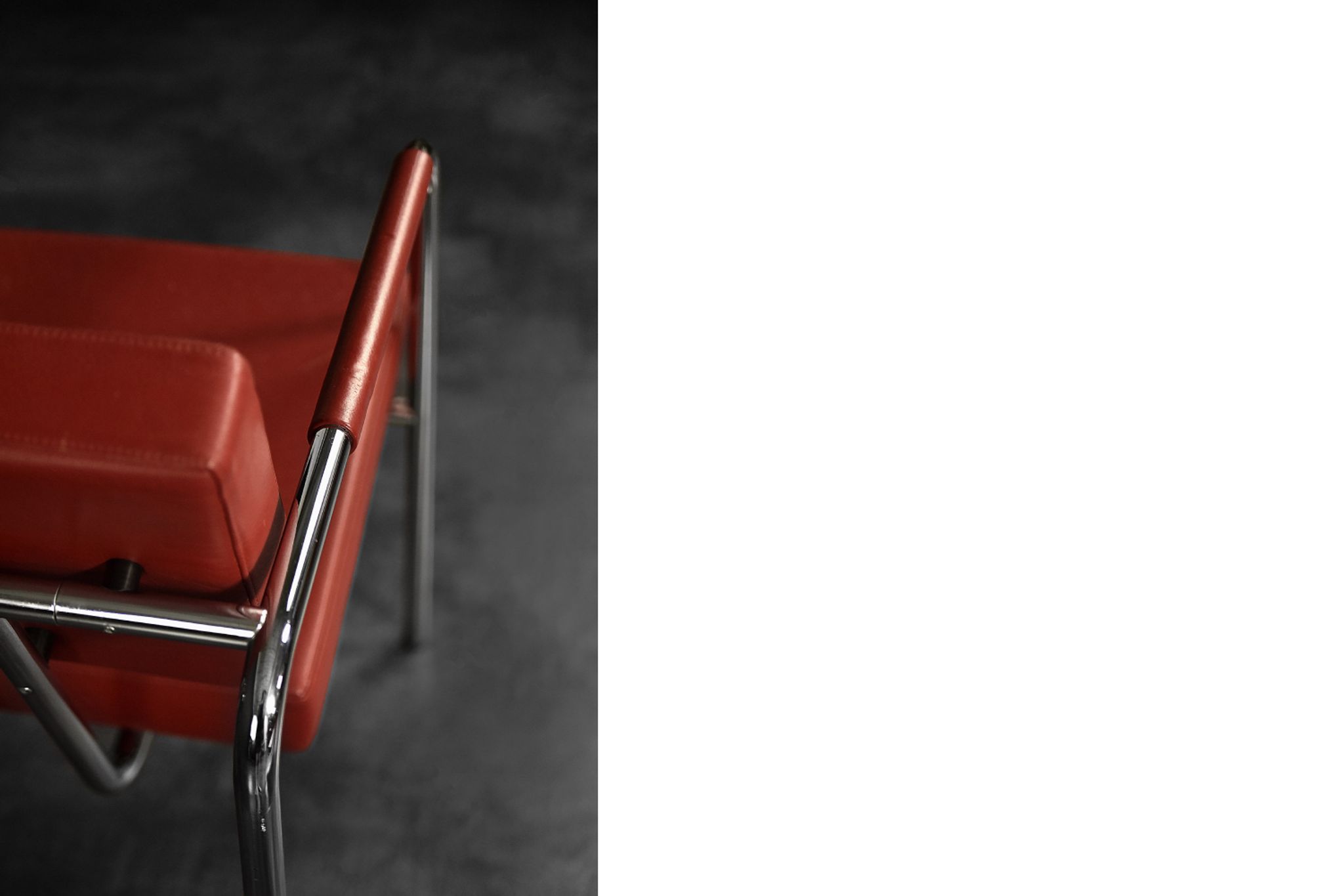 Fauteuils scandinaves bauhaus chrome