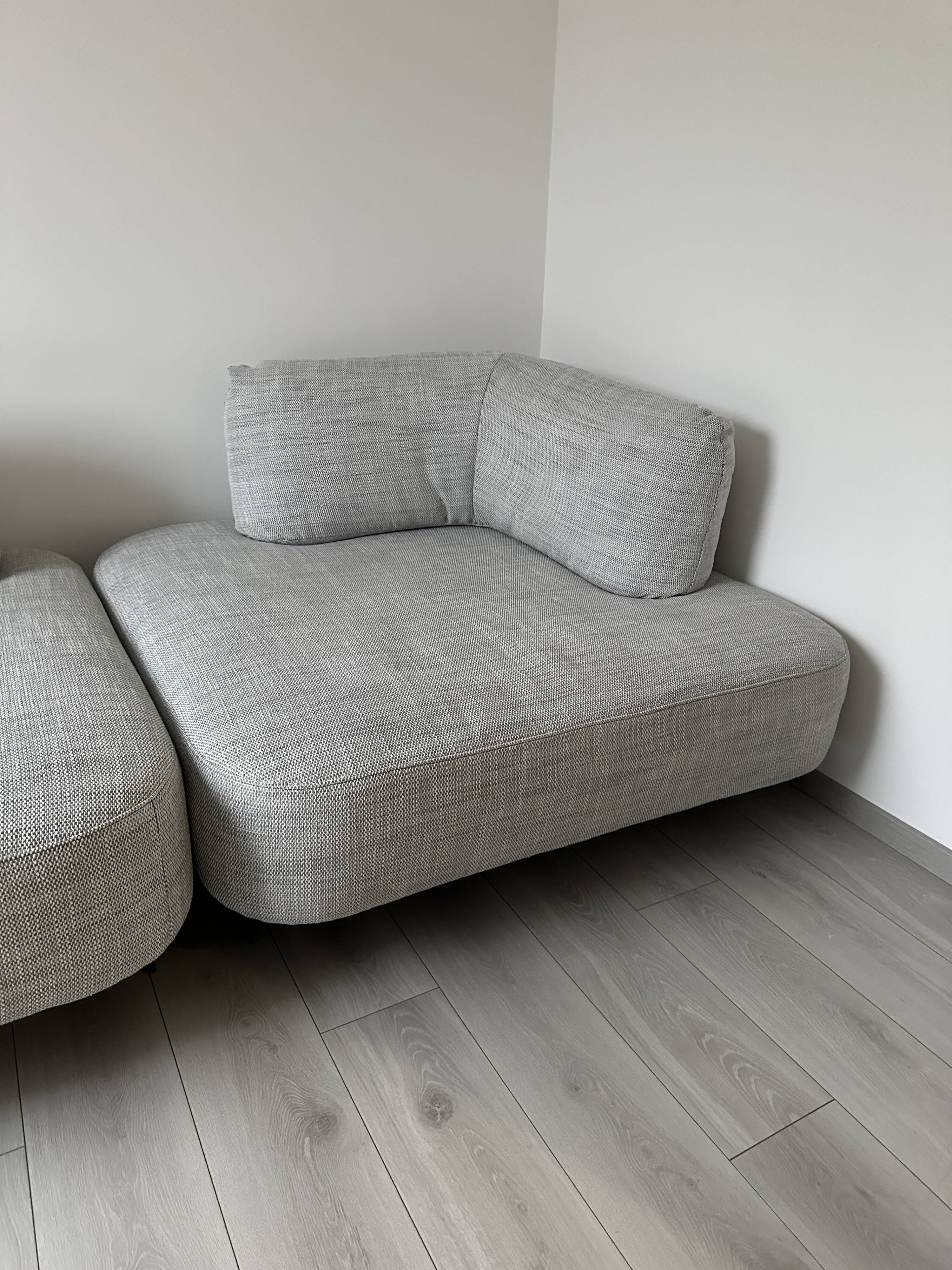 grey modular sofa