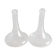 Paire de carafes à décanter en verre soufflé
