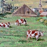 Oil painting of a mountain landscape – Didier TERME (1952)