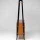Séparateur italien des années 1950 en teck et laqué noir avec portes à motif de diamants