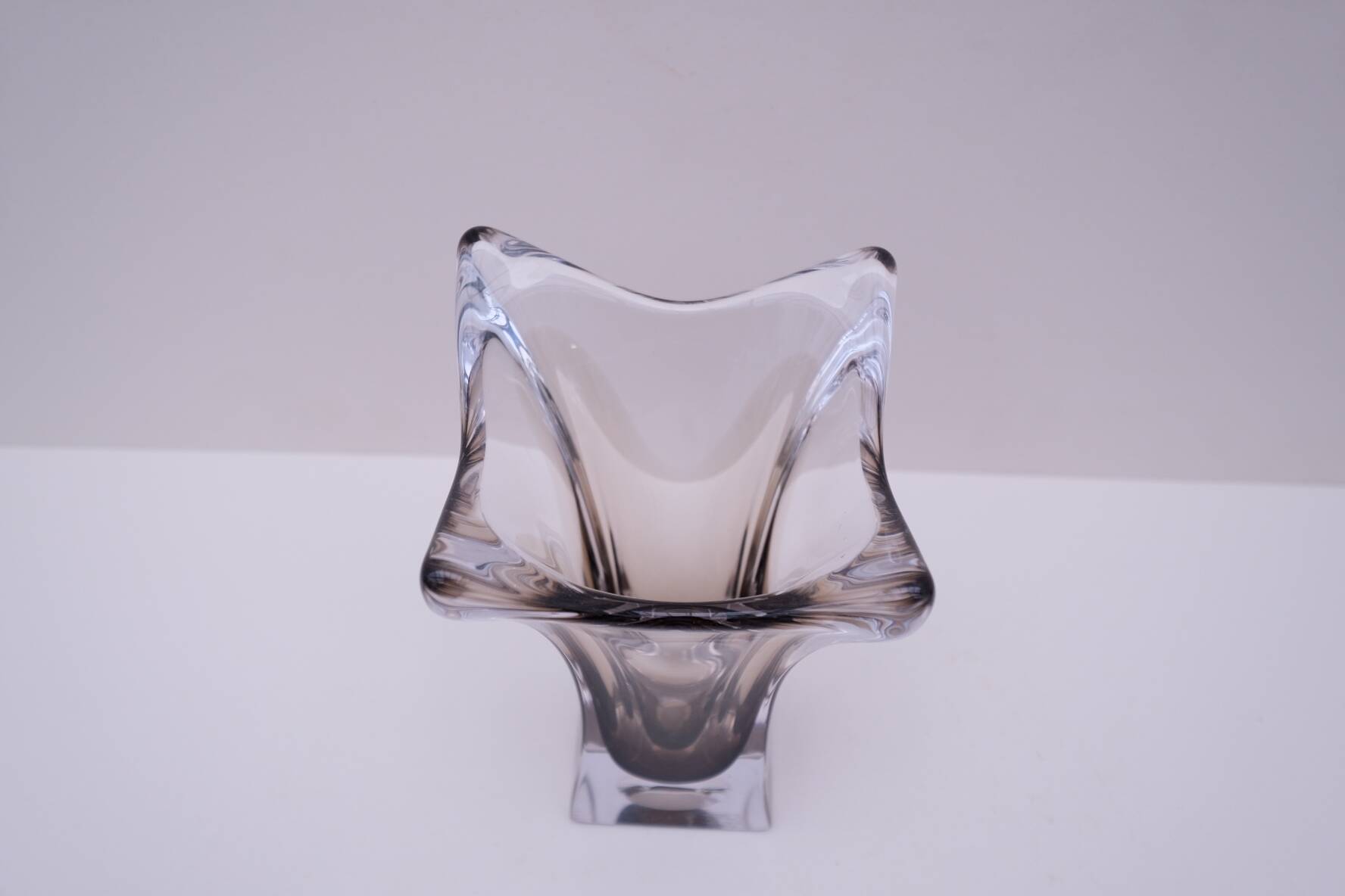 Murano glass vase, blown glass, Italy 1970