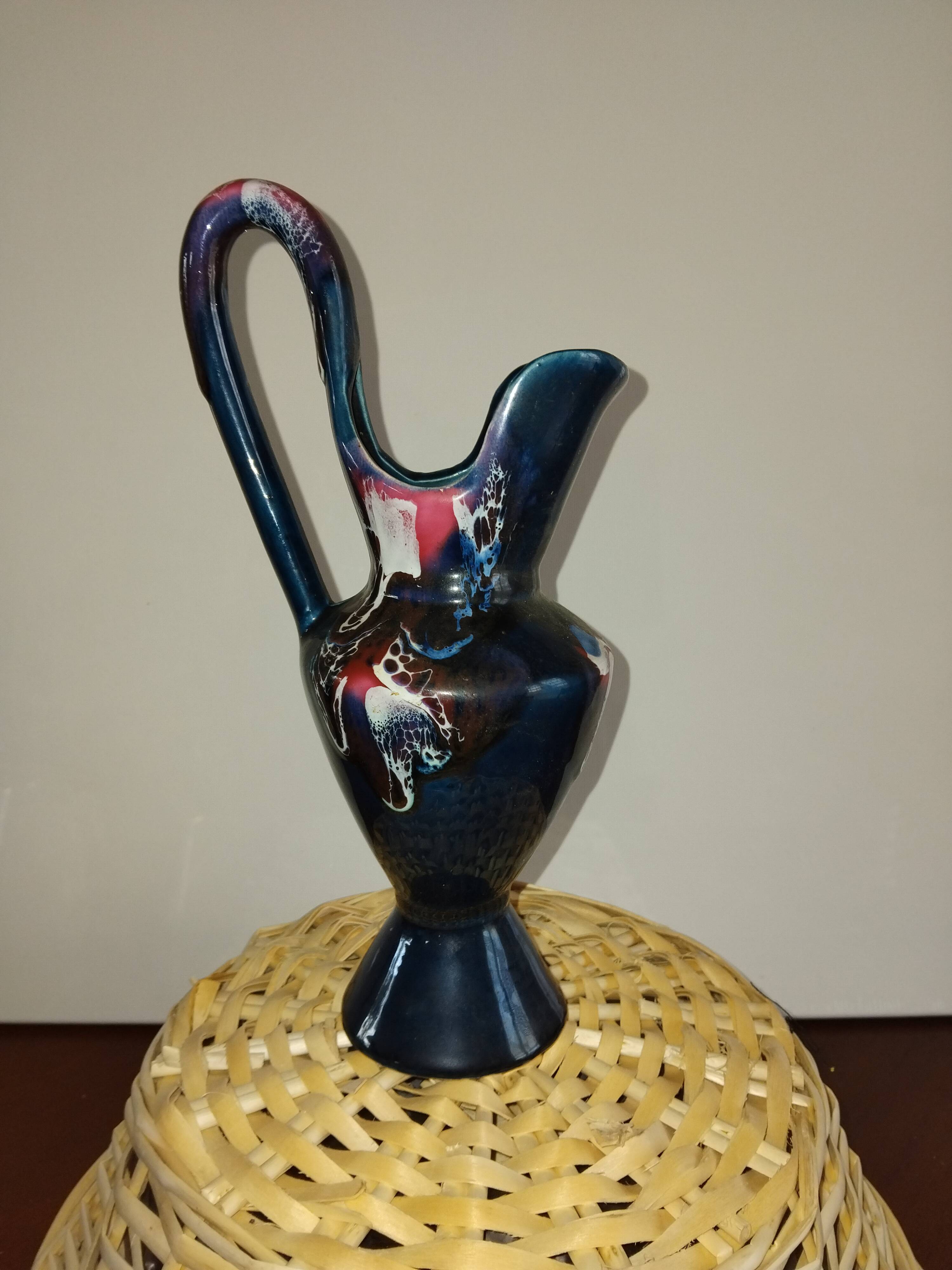 Deep blue Vallauris vase
