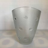 Vase polka dots Italy round in relief