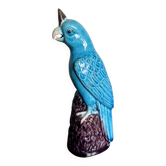 Porcelain parrot statuette