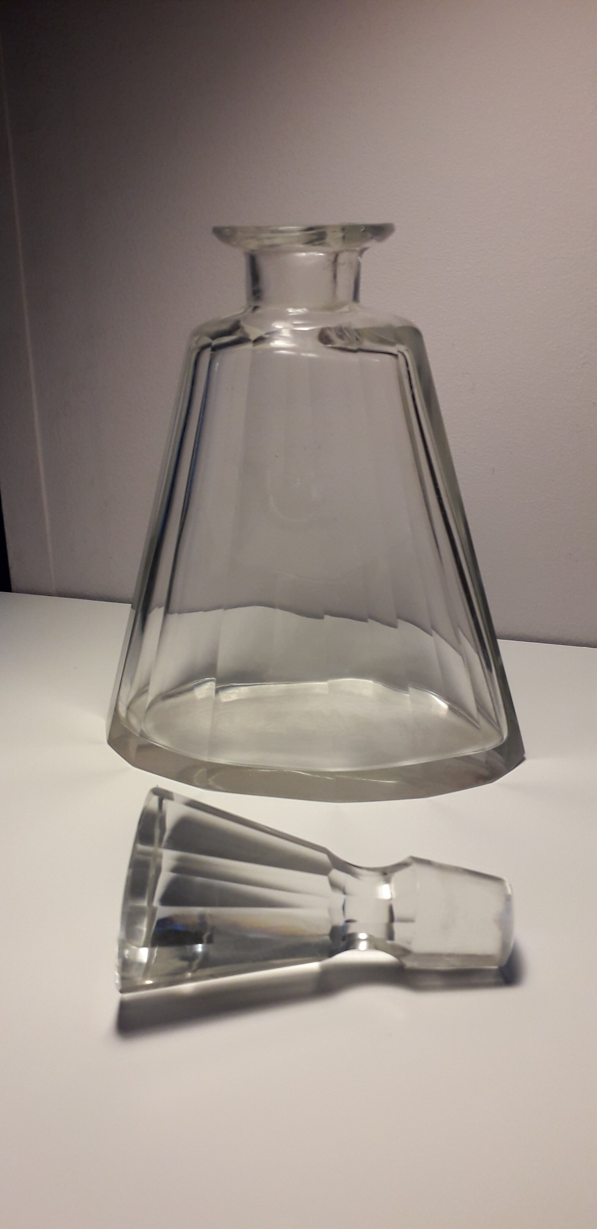 Bohemian glass bottle