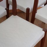 4 Scandinavian teak chairs 70