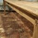 Solid oak farmhouse table "brut" 247x89, top "chocolate oak"